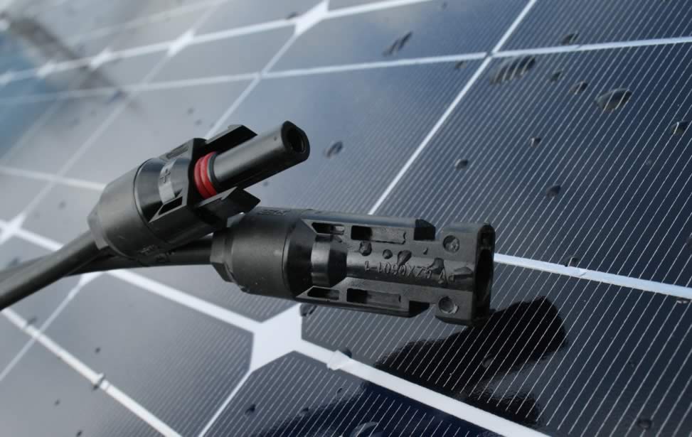 Photovoltaic panel connector