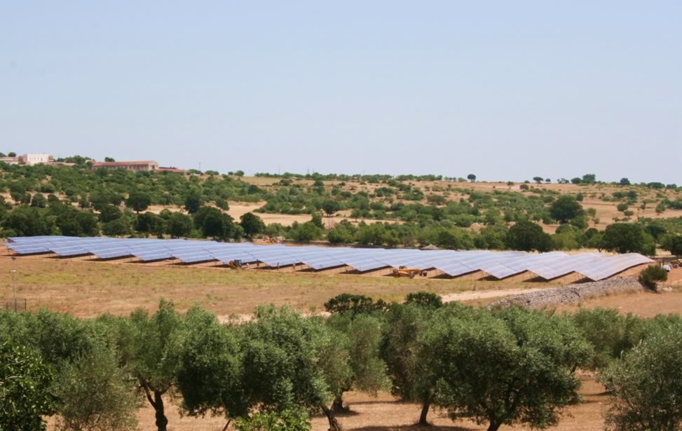 Photovoltaic plant on the ground